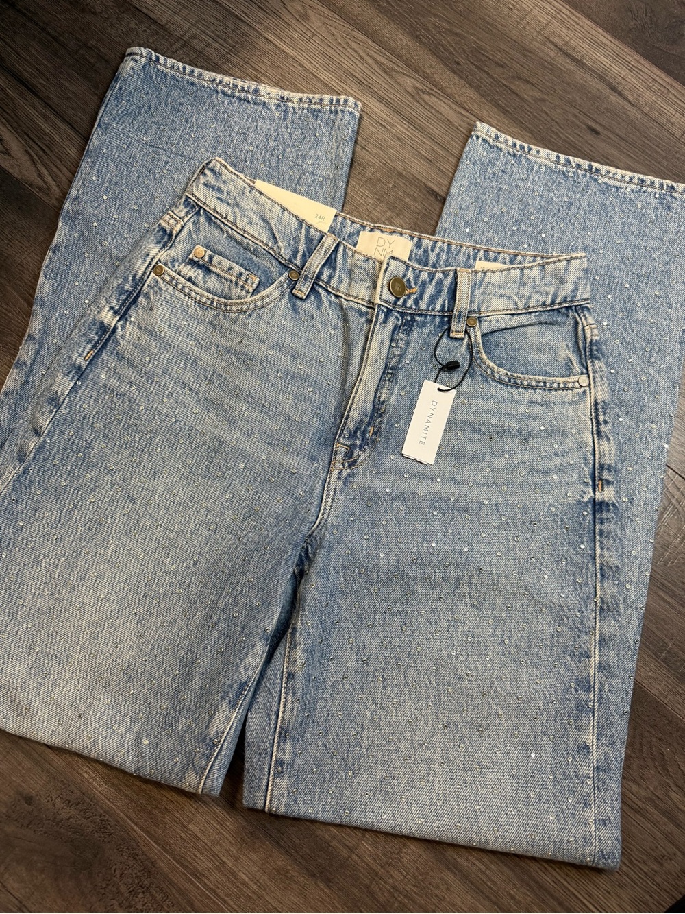 Dynamite | Mika Mid Rise Relaxed Straight Jean